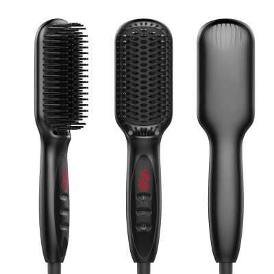 Heated Hair Beard Straightener Brush Ionic Beard Straightening Comb Beard Straightener for Men